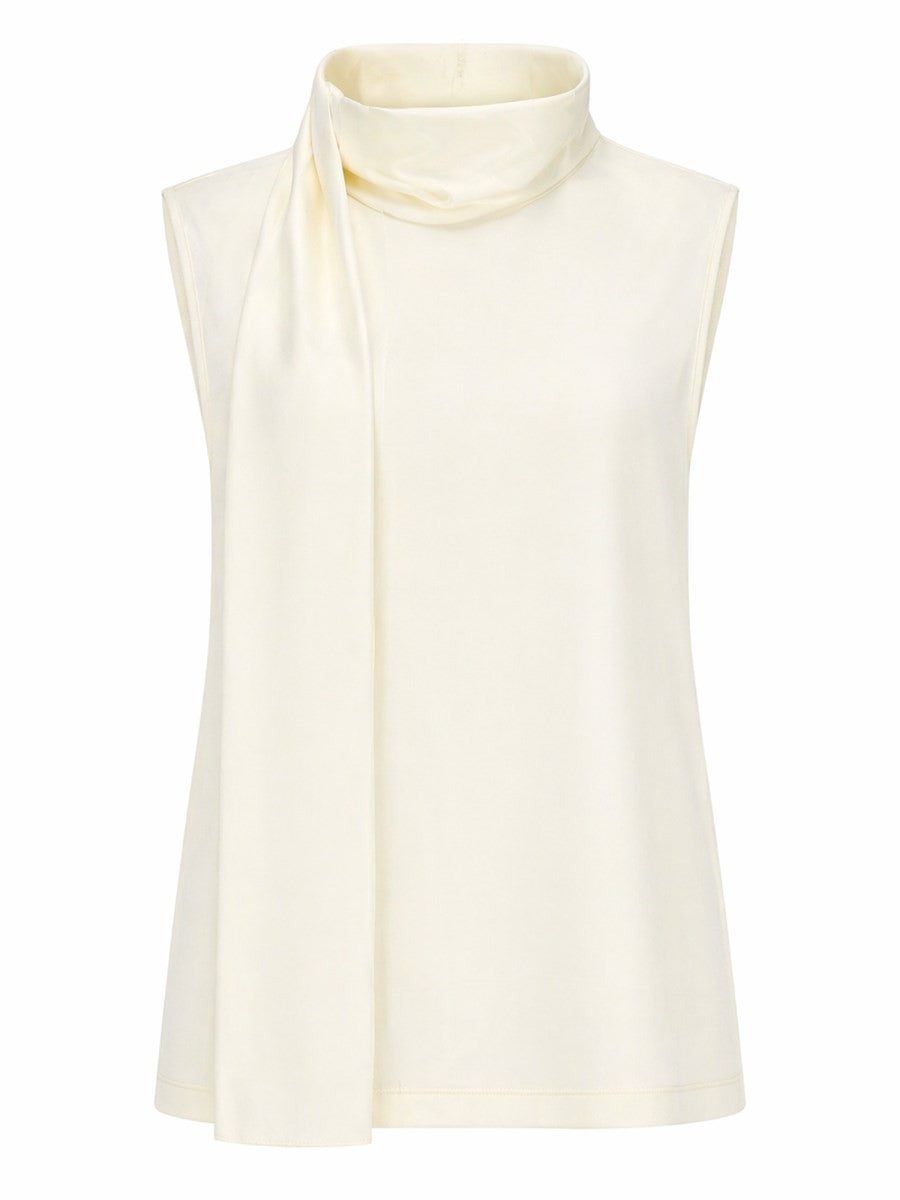 Bottega Veneta Women's Top in Satin DI Seta White