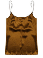 Alysi Women's Top in Satin Brown