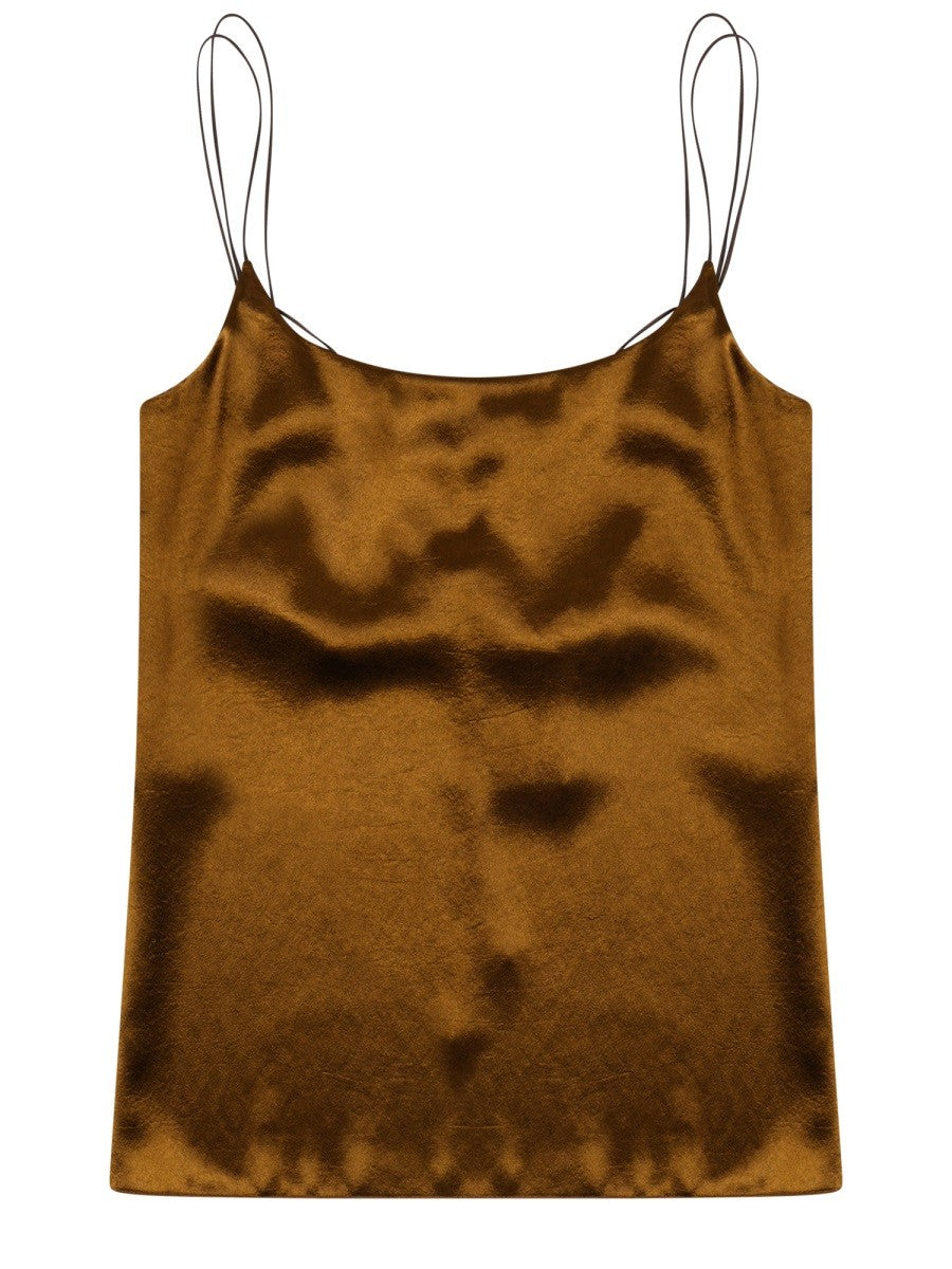 Alysi Women's Top in Satin Brown