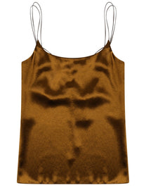 Alysi Women's Top in Satin Brown