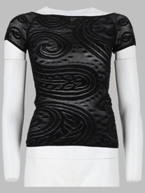 ETRO Women's Top Jacquard Con Motivo Paisley Black