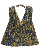 Ganni Women's Top Leopard Pattern, view 2