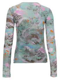 Off-White Women's Top Light Jer Storytel Multicolor
