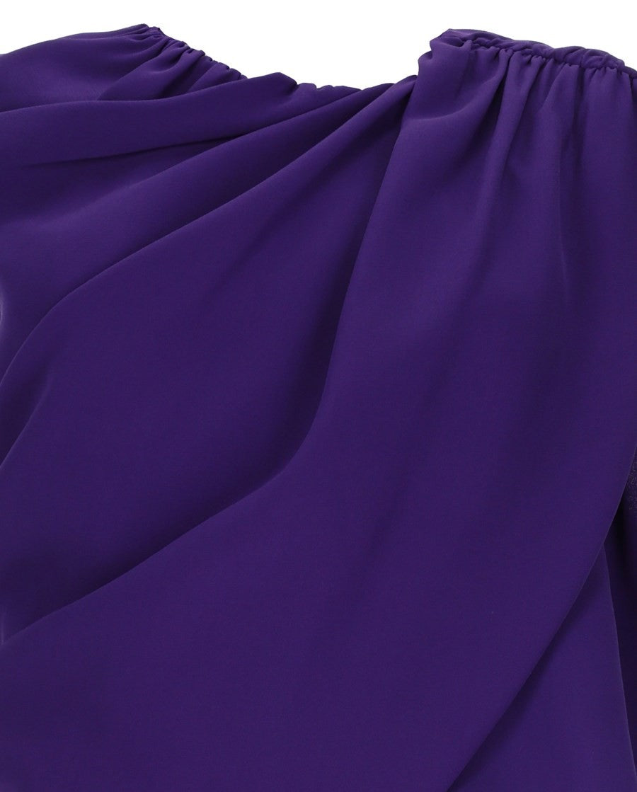Balenciaga Women's Silk Top Mantella Purple, view 3