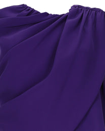 Balenciaga Women's Silk Top Mantella Purple, view 3