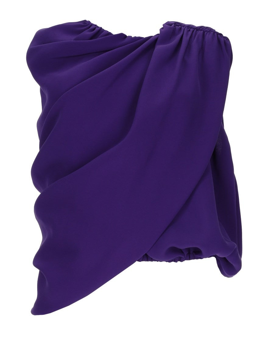 Balenciaga Women's Silk Top Mantella Purple