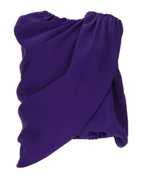 Balenciaga Women's Silk Top Mantella Purple