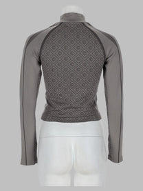 Casablanca Women's Top Monogram Manica Lunga Grey