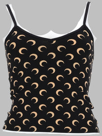 Marine Serre Women's Top Moon in Jersey Black