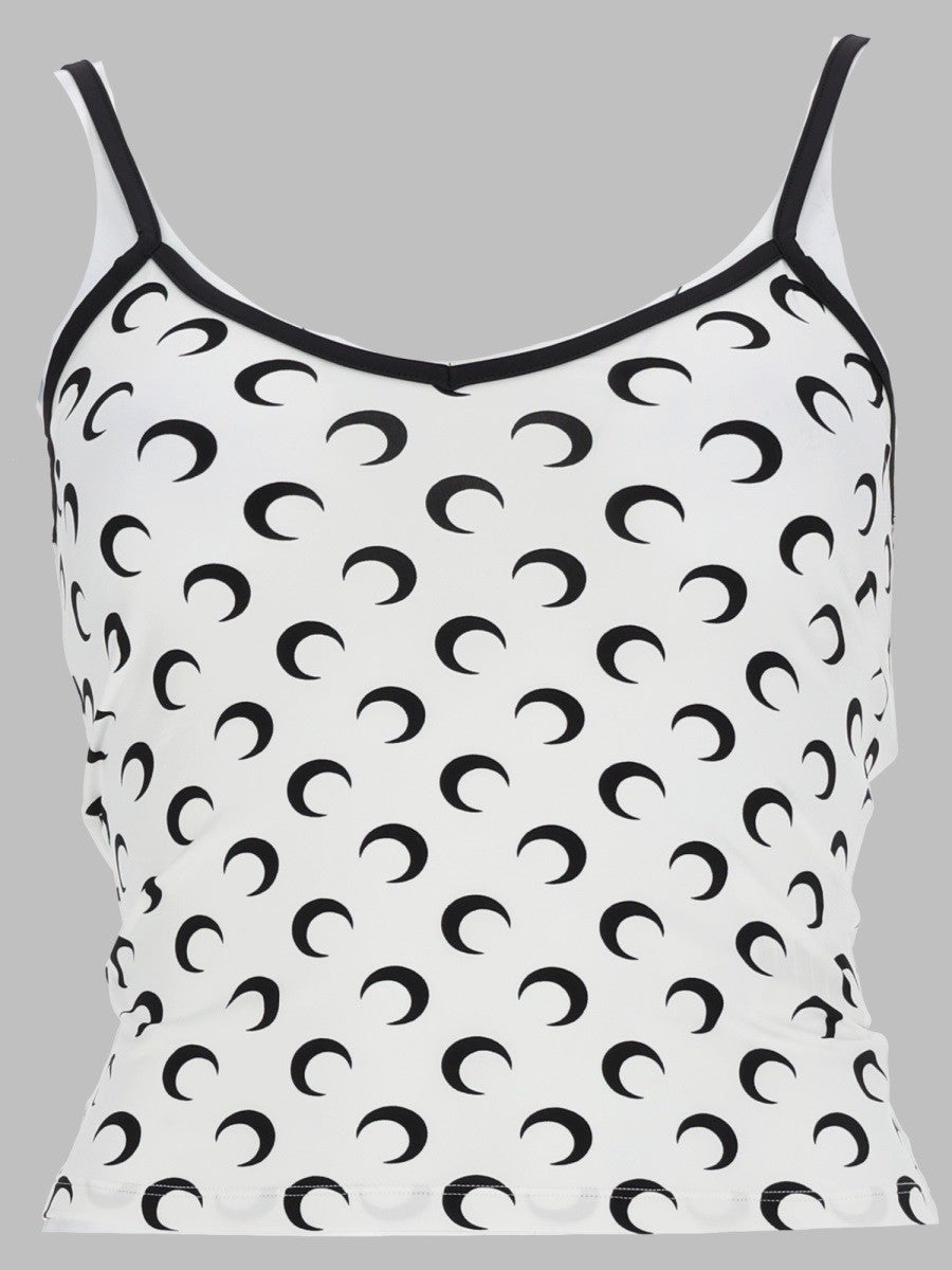 Marine Serre Women's Top Moon in Jersey White