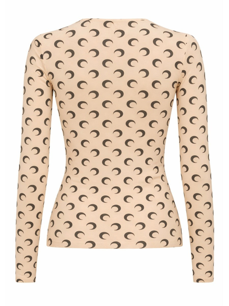 Marine Serre Women's Top Moon Beige, view 2
