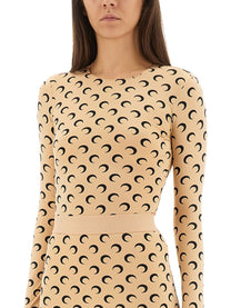 Marine Serre Women's Top Moon Beige