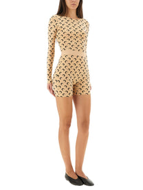 Marine Serre Women's Top Moon Beige