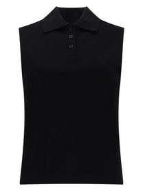 Saint Laurent Women's Top Polo Smanicato Black