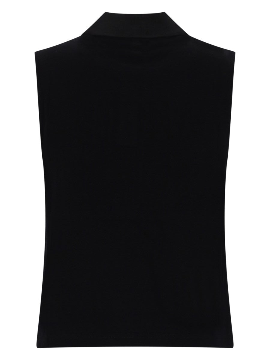 Saint Laurent Women's Top Polo Smanicato Black