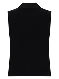Saint Laurent Women's Top Polo Smanicato Black