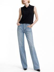 Saint Laurent Women's Top Polo Smanicato Black