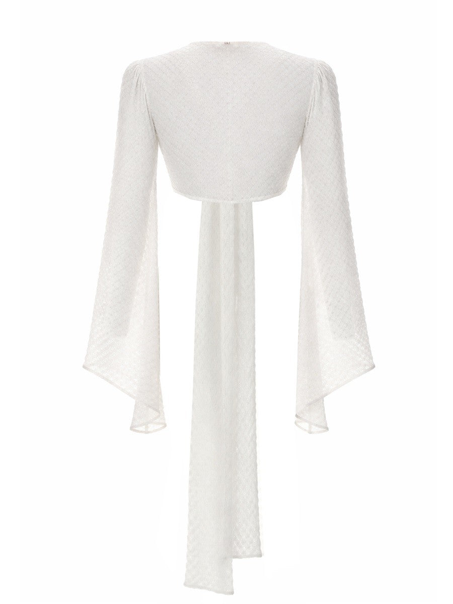 Missoni Women's Top Scaldacuore in Viscosa Lamé White