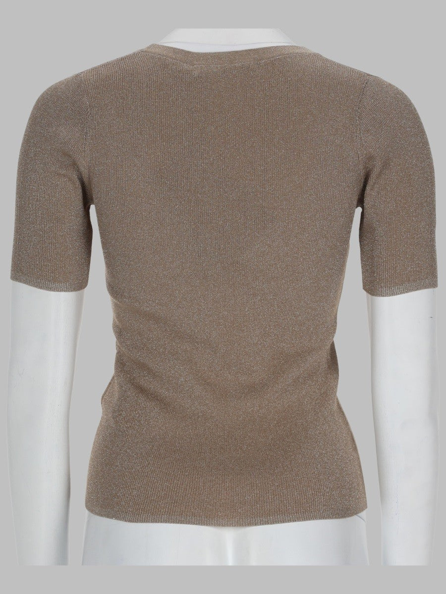 Max Mara Studio Women's Top Sequoia Beige