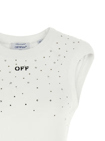 Off-White Top Swarowski White