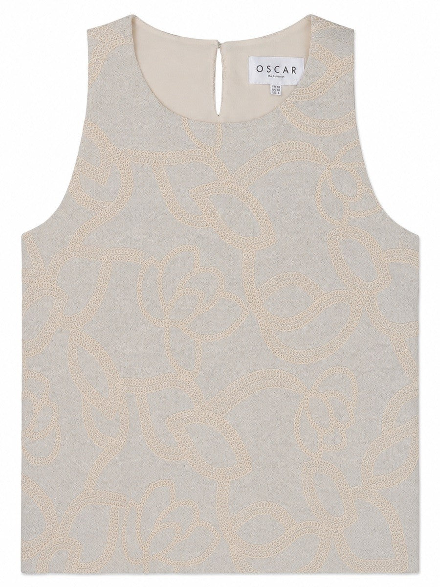 Oscar The Collection Women's Top Tita Beige