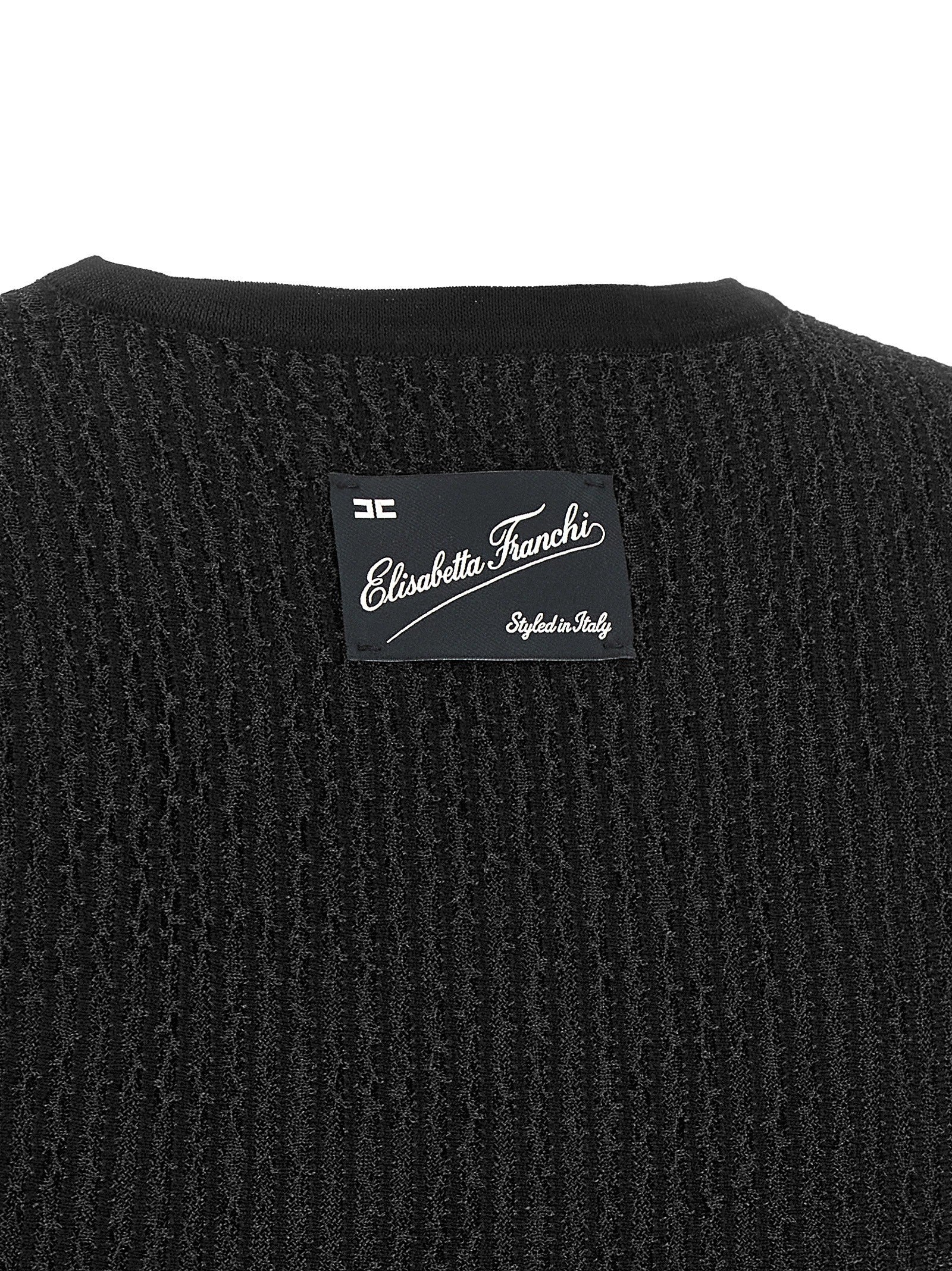 Elisabetta Franchi Top Tricot Black