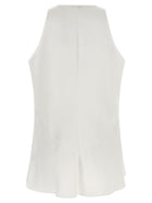 Brunello Cucinelli Top Twill Fluid White, view 2