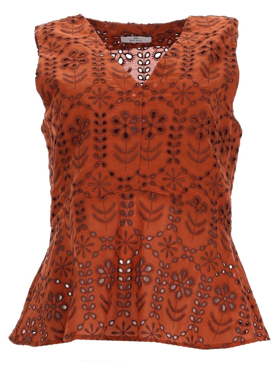 Ps By Paul Smith Women's Top Brown