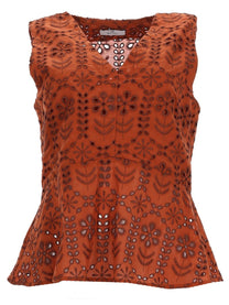 Ps By Paul Smith Women's Top Brown