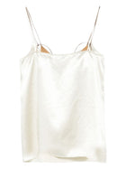 Alysi Women's Tops in Satin White, view 2