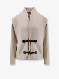 Isabel Marant Women's Toria Wool and Cashmere Coat Beige