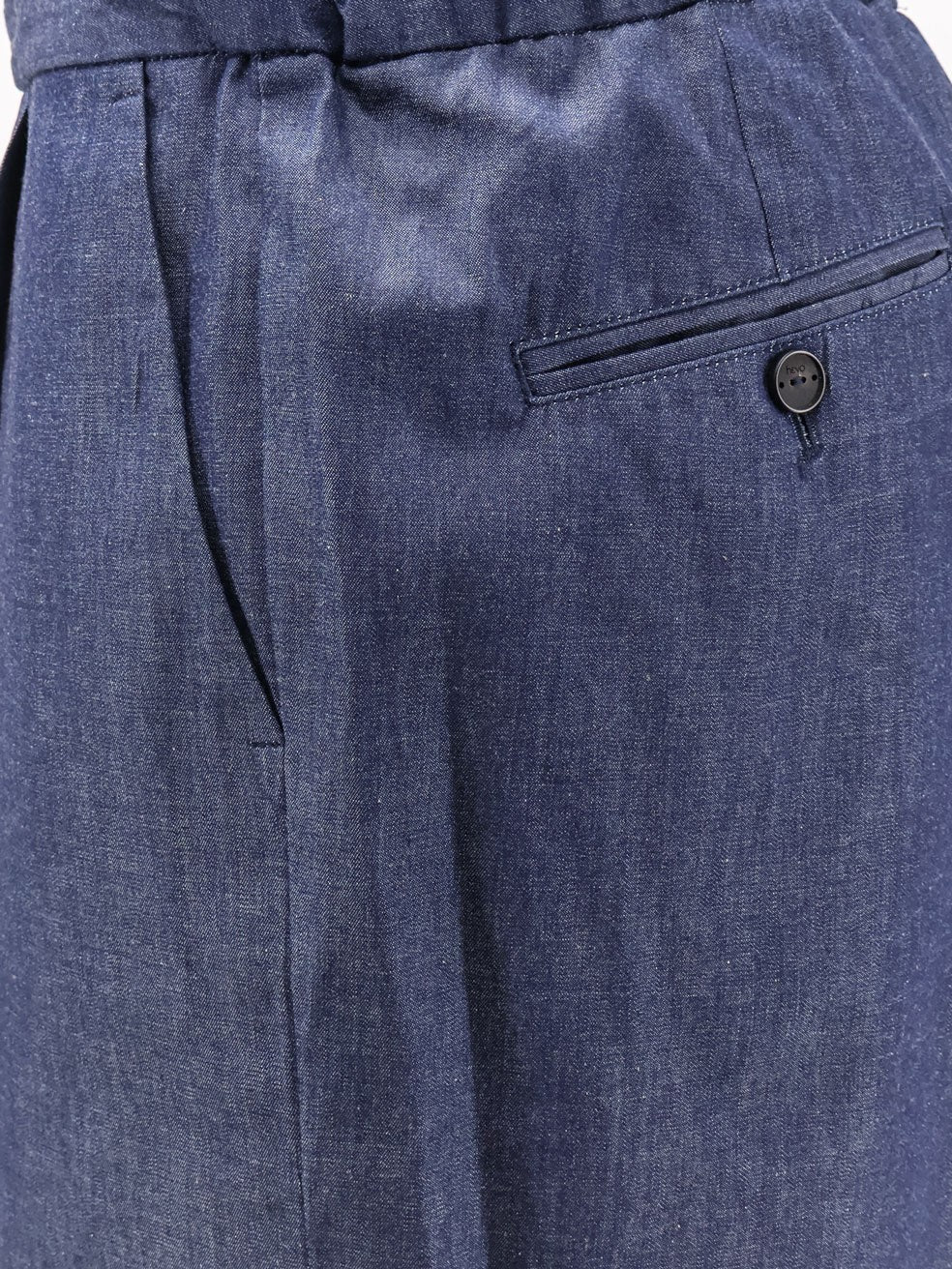 Hevò Men's Torre Lapillo Cotton Shorts Blue
