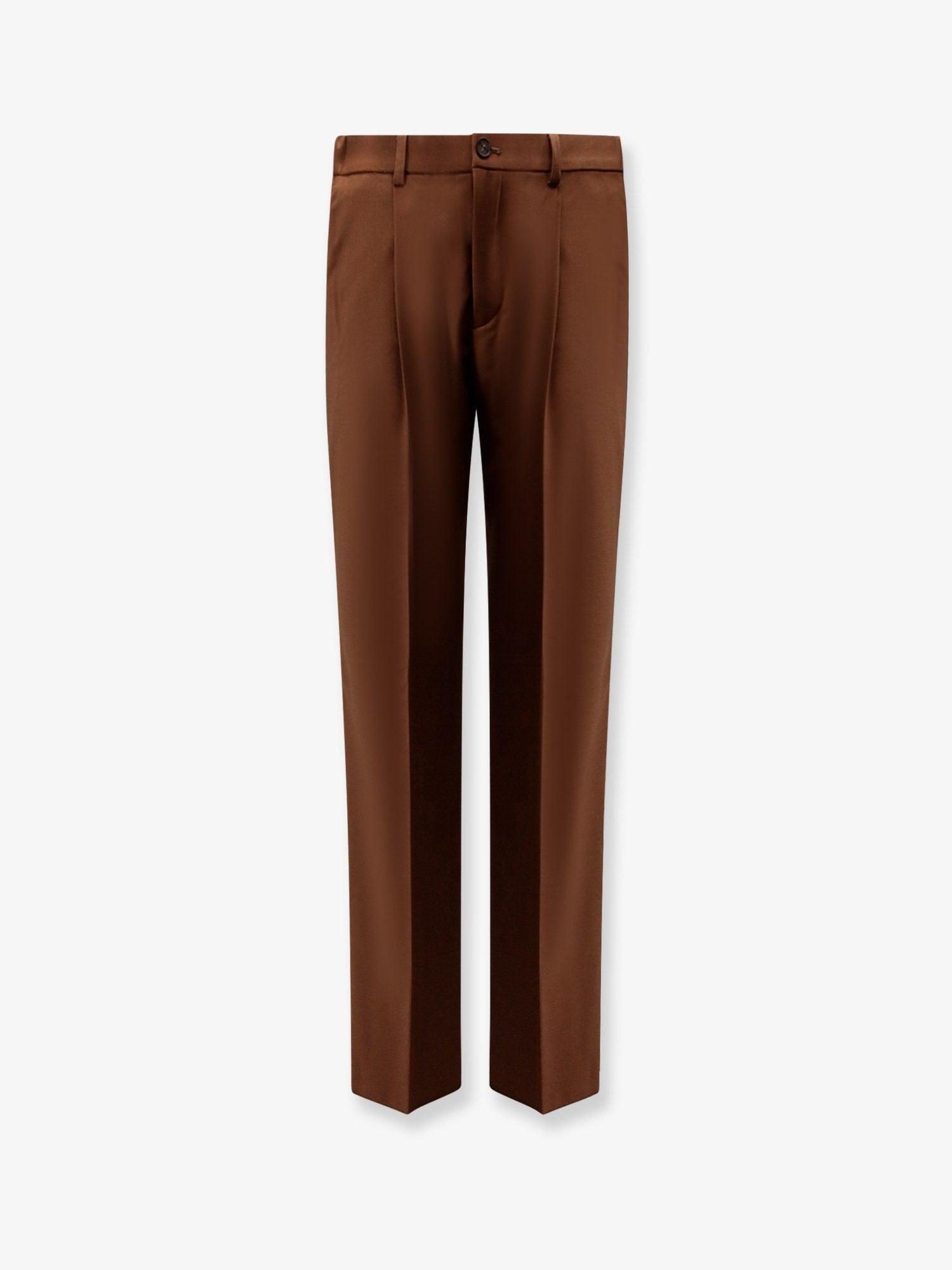 Hevò Men's Torrecanne Viscose Blend Trousers Brown Hevò