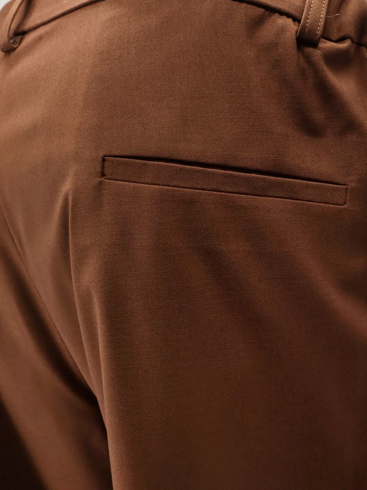 Hevò Men's Torrecanne Viscose Blend Trousers Brown Hevò