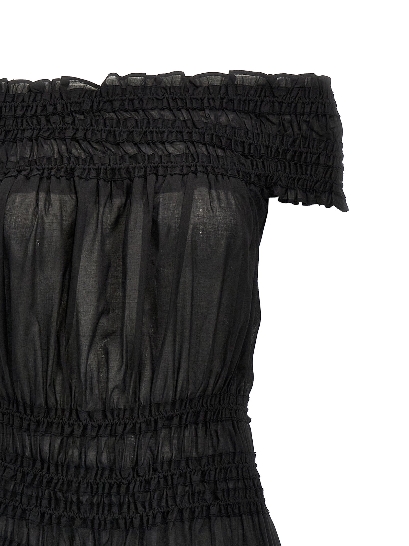 TORY BURCH - TORY BURCH - ’Smocked Cotton’ dress - Women’s Clothing