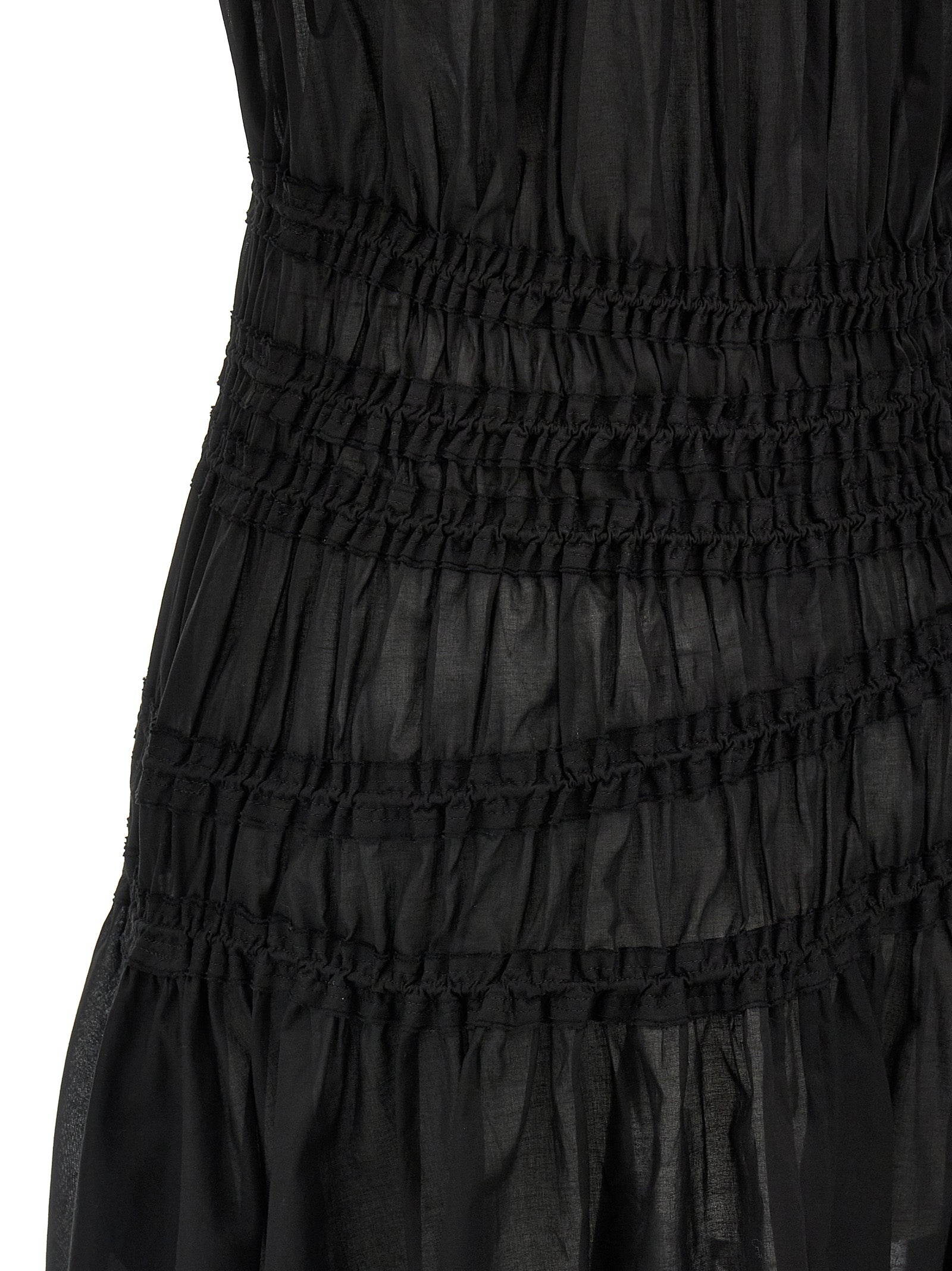 TORY BURCH - TORY BURCH - ’Smocked Cotton’ dress - Women’s Clothing