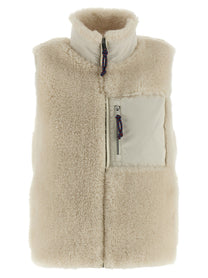 TORY BURCH - TORY BURCH - ’Colorblock Highpile’ vest - Women’s Outerwear