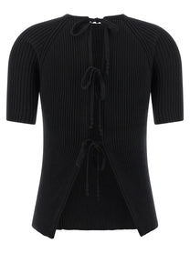 TORY BURCH - TORY BURCH - Back closure sweater - Women’s Knitwear