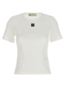 TORY BURCH - TORY BURCH - Logo plaque t-shirt - Women’s Tops