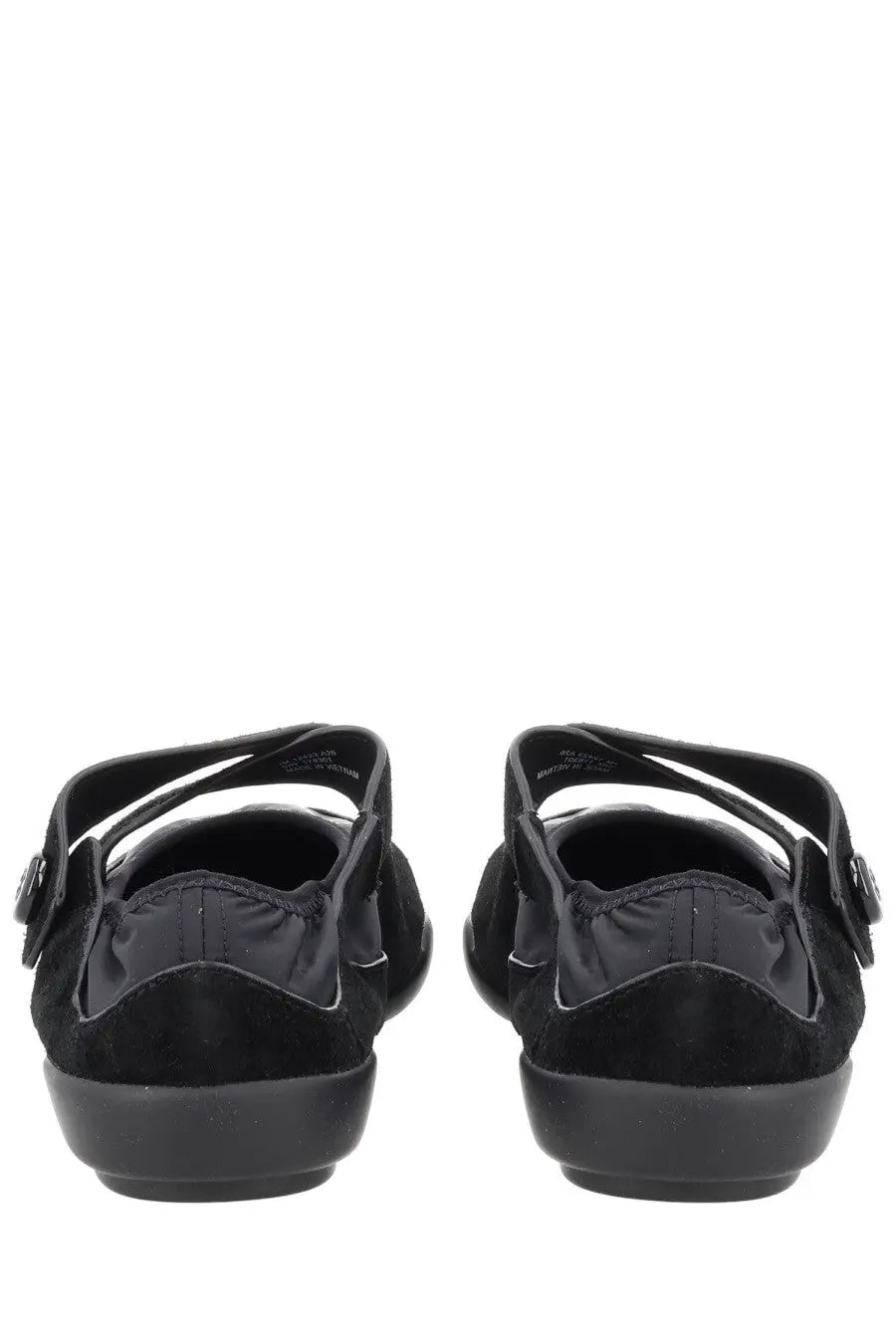 Black suede and nylon mary jane flats with adjustable velcro straps from tory burch womens ballerina romy sport