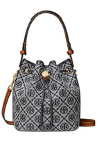 Tory Burch Women's Monogram Bucket Bag Bag Blue