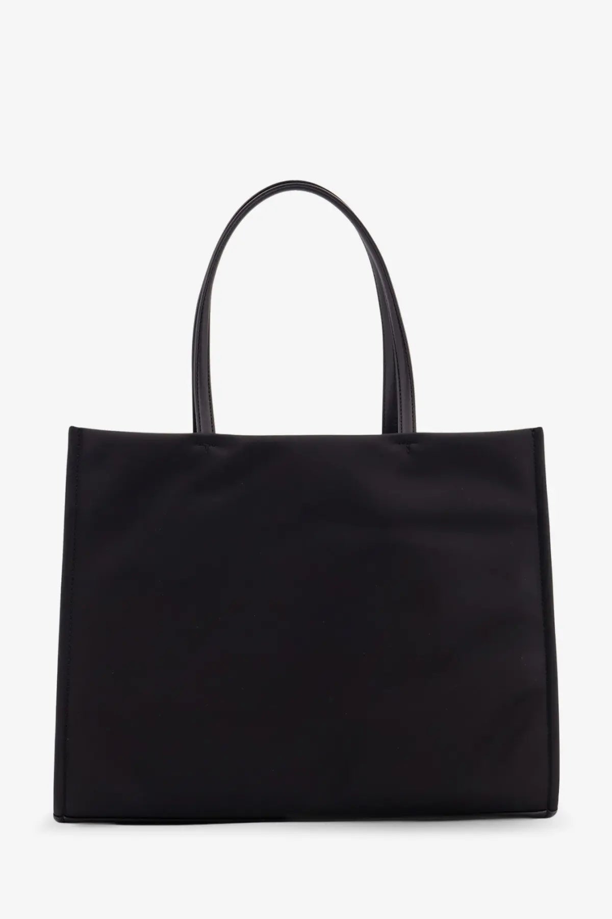 Tory Burch women’s Ella nylon shoulder bag black with sleek minimalist design and smooth matte finish fabric