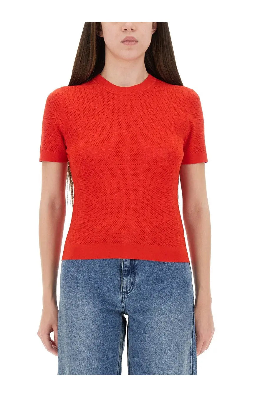 Tory Burch Women's Jacquard Monogram Jersey Red