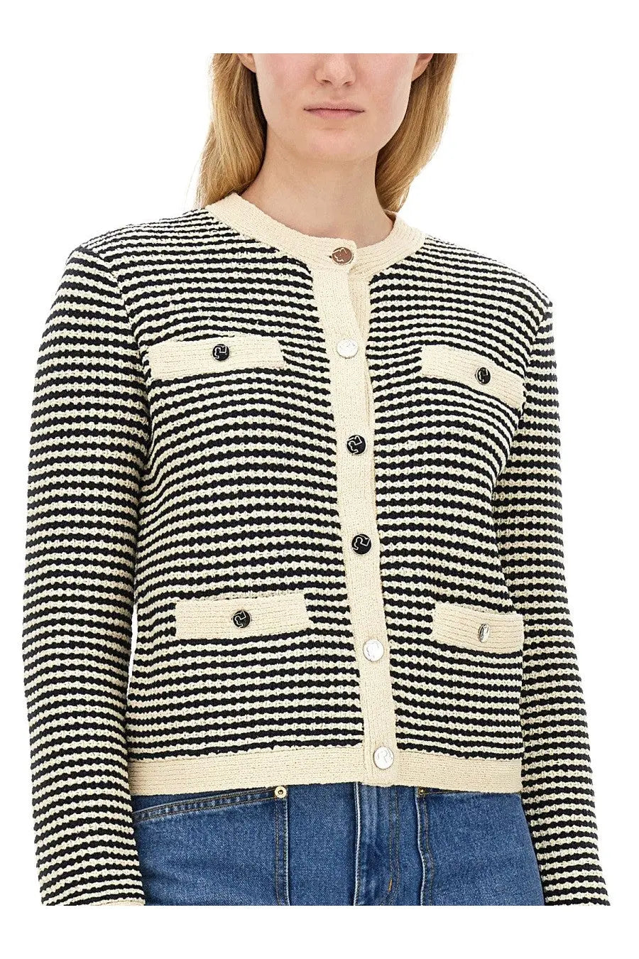 Tory Burch Women's Kendra Cardigan Blue, view 4