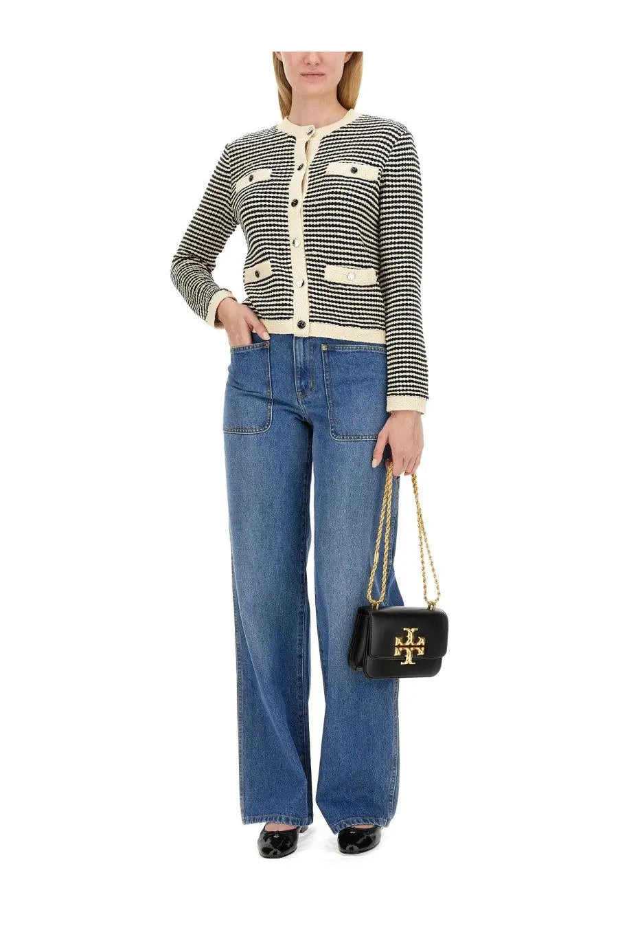 Tory Burch Women's Kendra Cardigan Blue, view 2