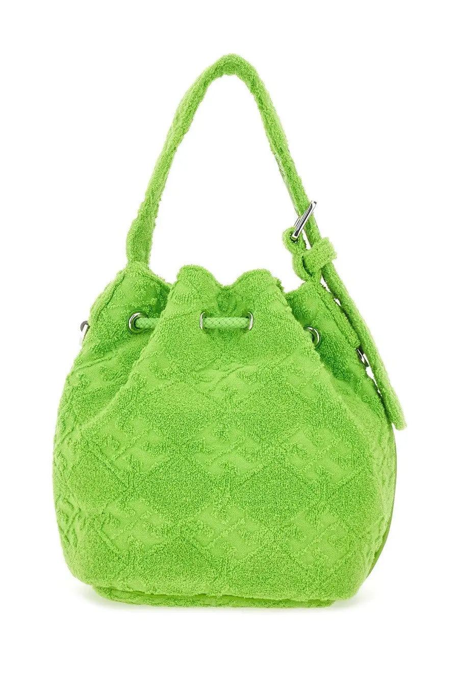 Tory Burch Women's Monogram Mini Bucket Bag Green, view 3