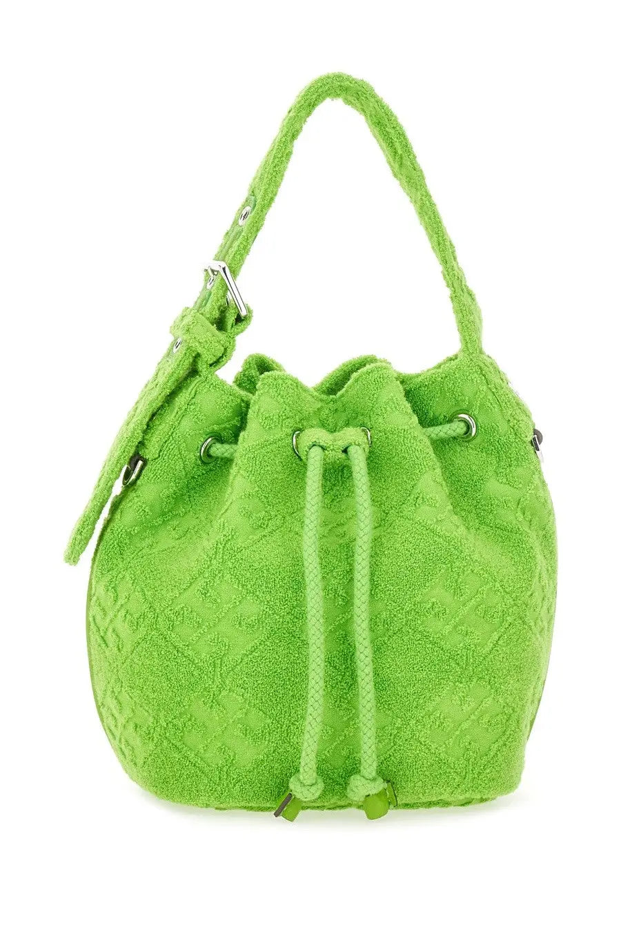 Tory Burch Women's Monogram Mini Bucket Bag Green