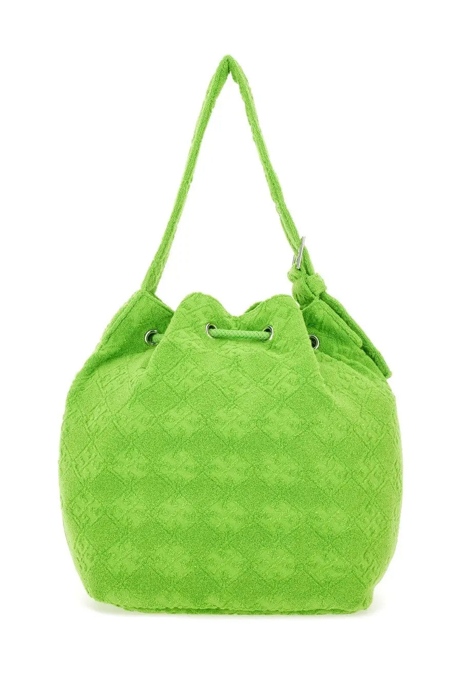 Tory Burch Women's Oversized Monogram Bucket Bag Green, view 2