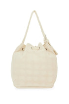 Tory Burch Women's Oversized Monogram Bucket Bag White, view 2
