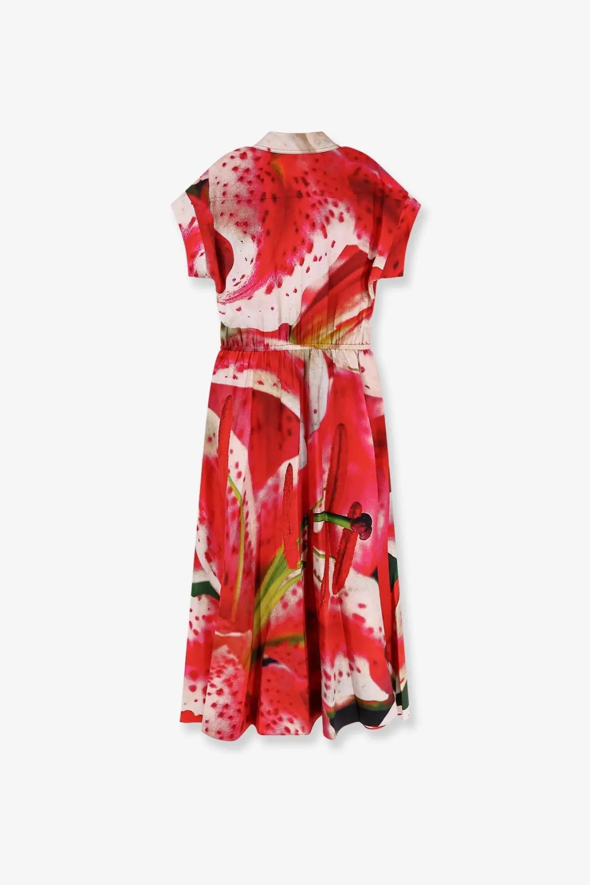 Tory Burch Women's Printed Silk Chemisier Dress Blue, view 2